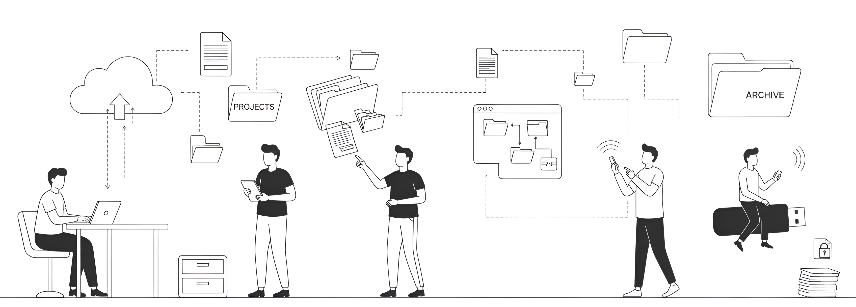 Lanico Maschinenplattform Illustration